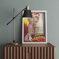 Vintage "Maud Arizona" The  Tattooed Wonder Poster Print