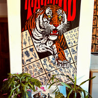 Tattoo Tiger Tapestry