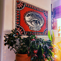 Welcome Eye Tapestry