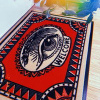 WELCOME EYE DOORMAT