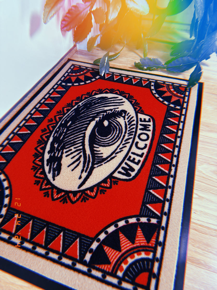 WELCOME EYE DOORMAT