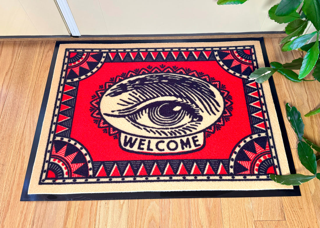 WELCOME EYE DOORMAT