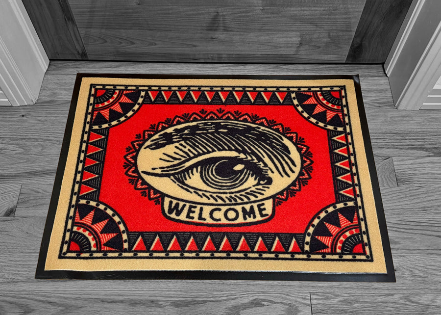 WELCOME EYE DOORMAT